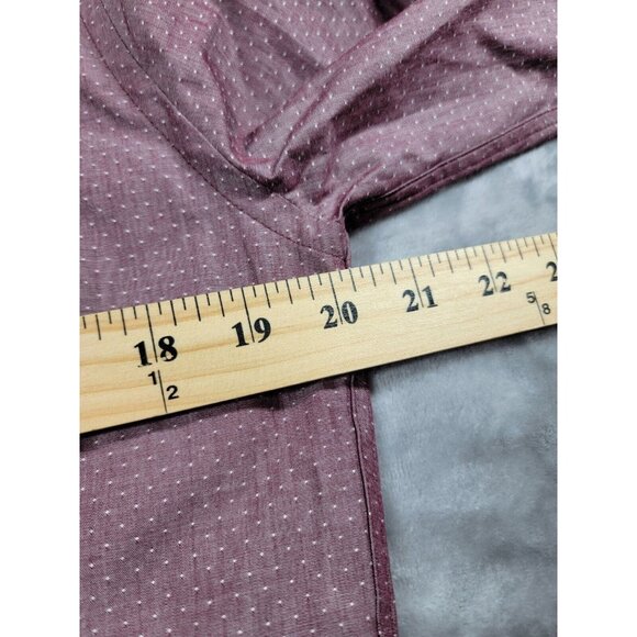 NEW Express Extra Slim polka dot Button Up Long Sleeve Mens Medium - Picture 4 of 7